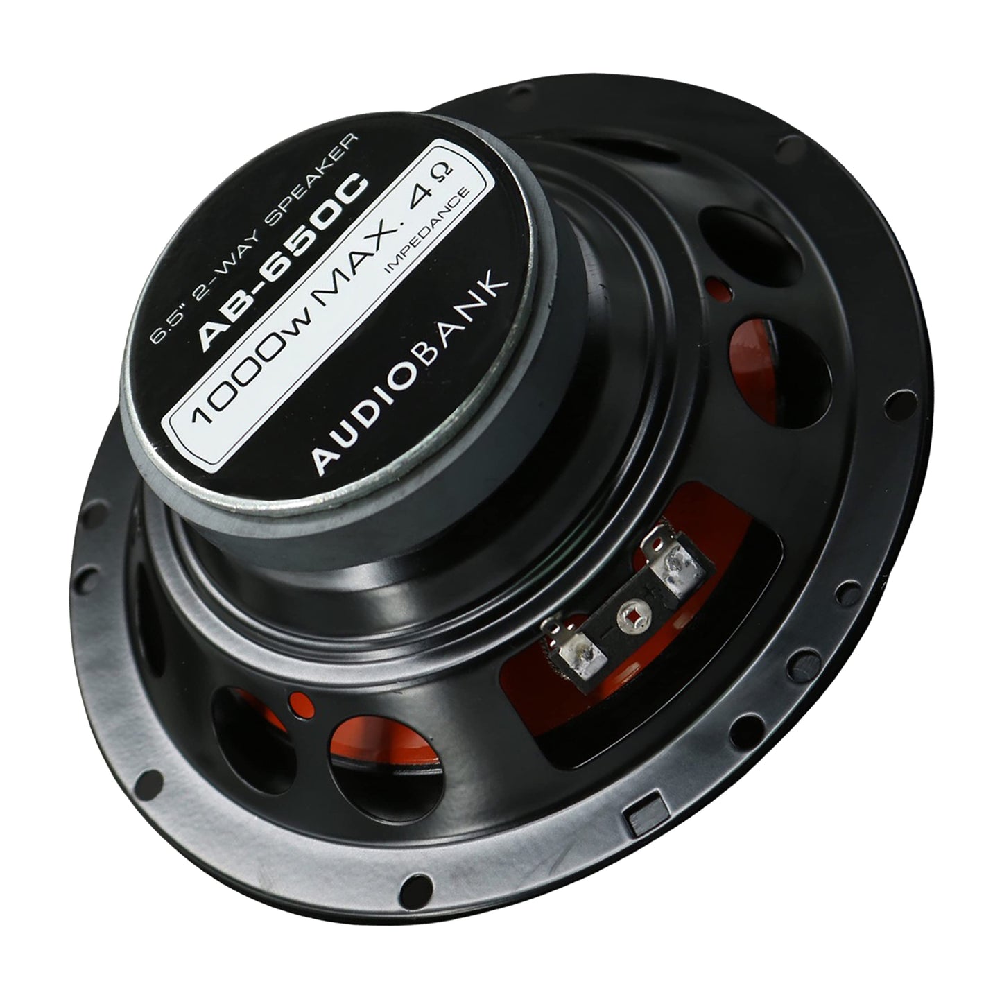 Audiobank 2 Pairs 1000W 6.5-Inch 2-Way Car Audio Component Speaker System 6-1/2In Car Audio Speaker For Car, Atv, Rv, Motorcycle