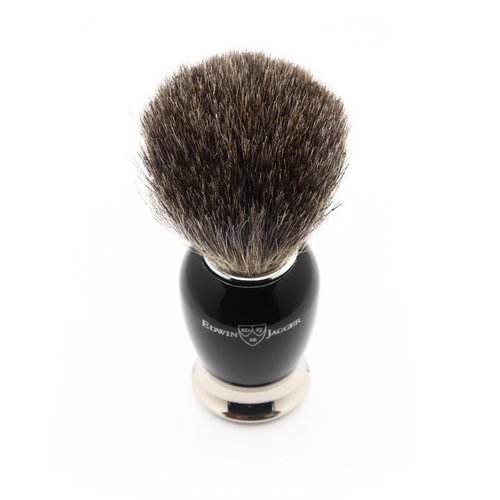 Edwin Jagger Simulated Ebony and Nickel Shaving Set, Black