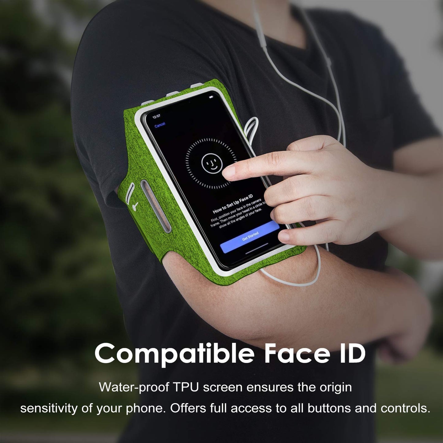 Jetech Phone Armband Holder With Key Holder And Card Slot, Upto 6.2 Inch, Iphone 16E/16/15 Pro/15/14 Pro/14/13 Pro/13/12, For Ga