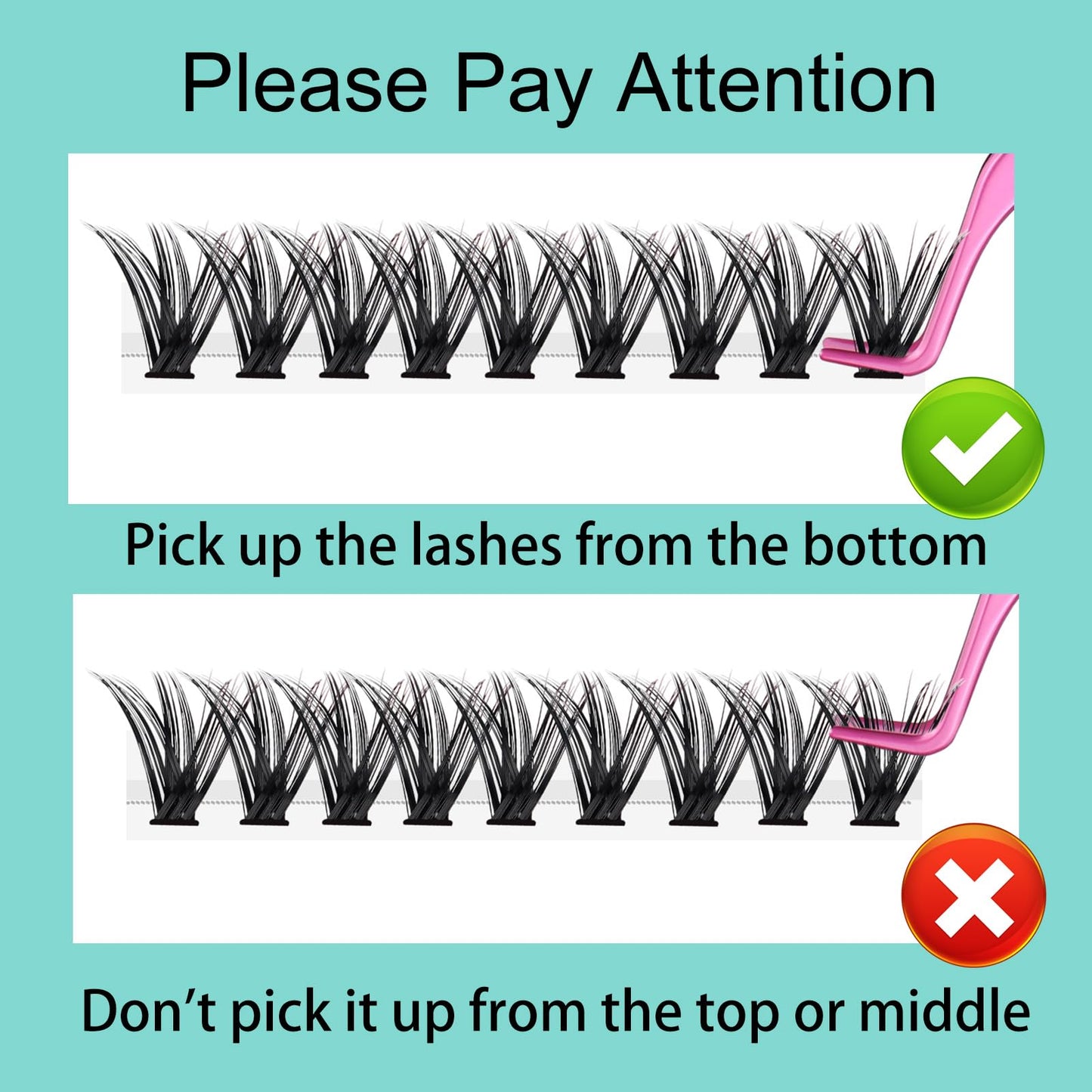 Lash Clusters Individual Lashes DIY Eyelash Extension 80D 9-16mm Mix C Curl Eyelash Clusters Lash Extension for Self Application