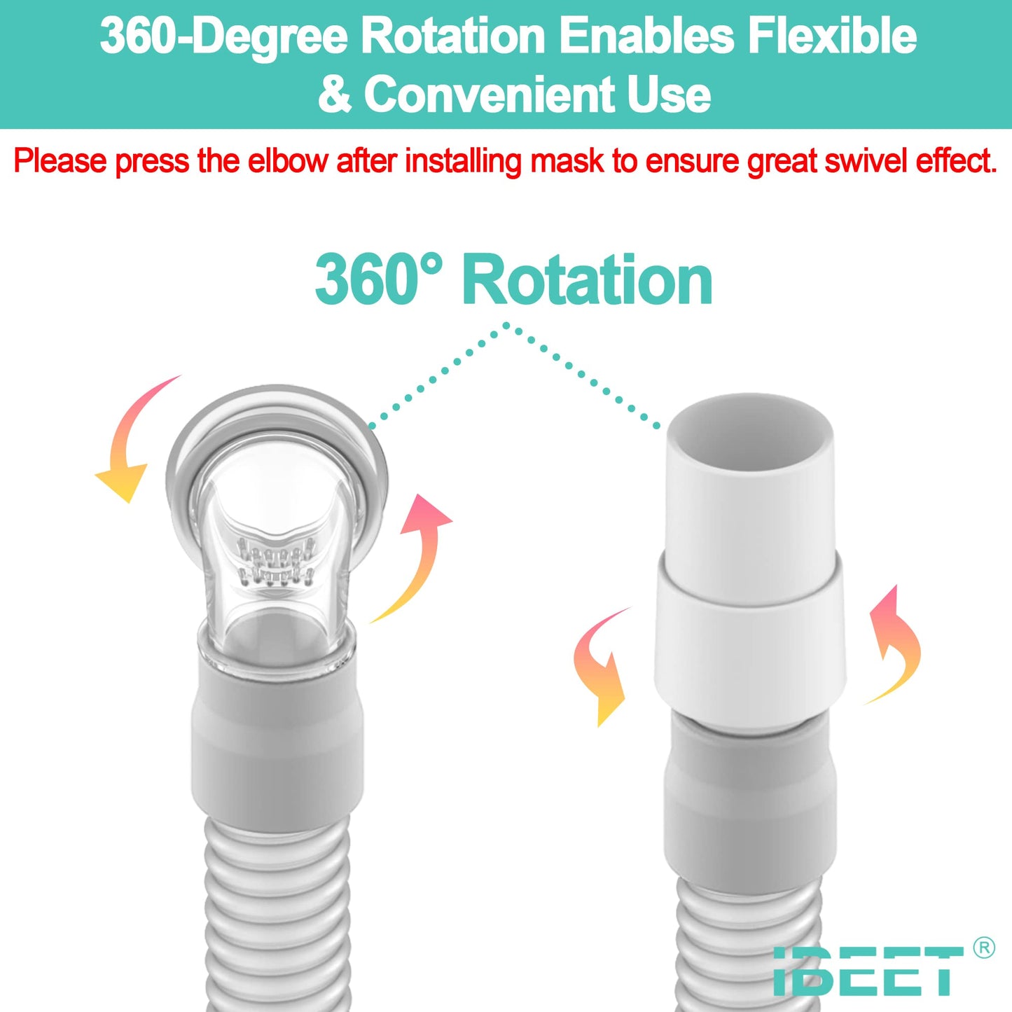 Short Tube Assembly for Swift Fx, Hose Supplies for Swift FX, Includes Short Tube, Swivel and Elbow