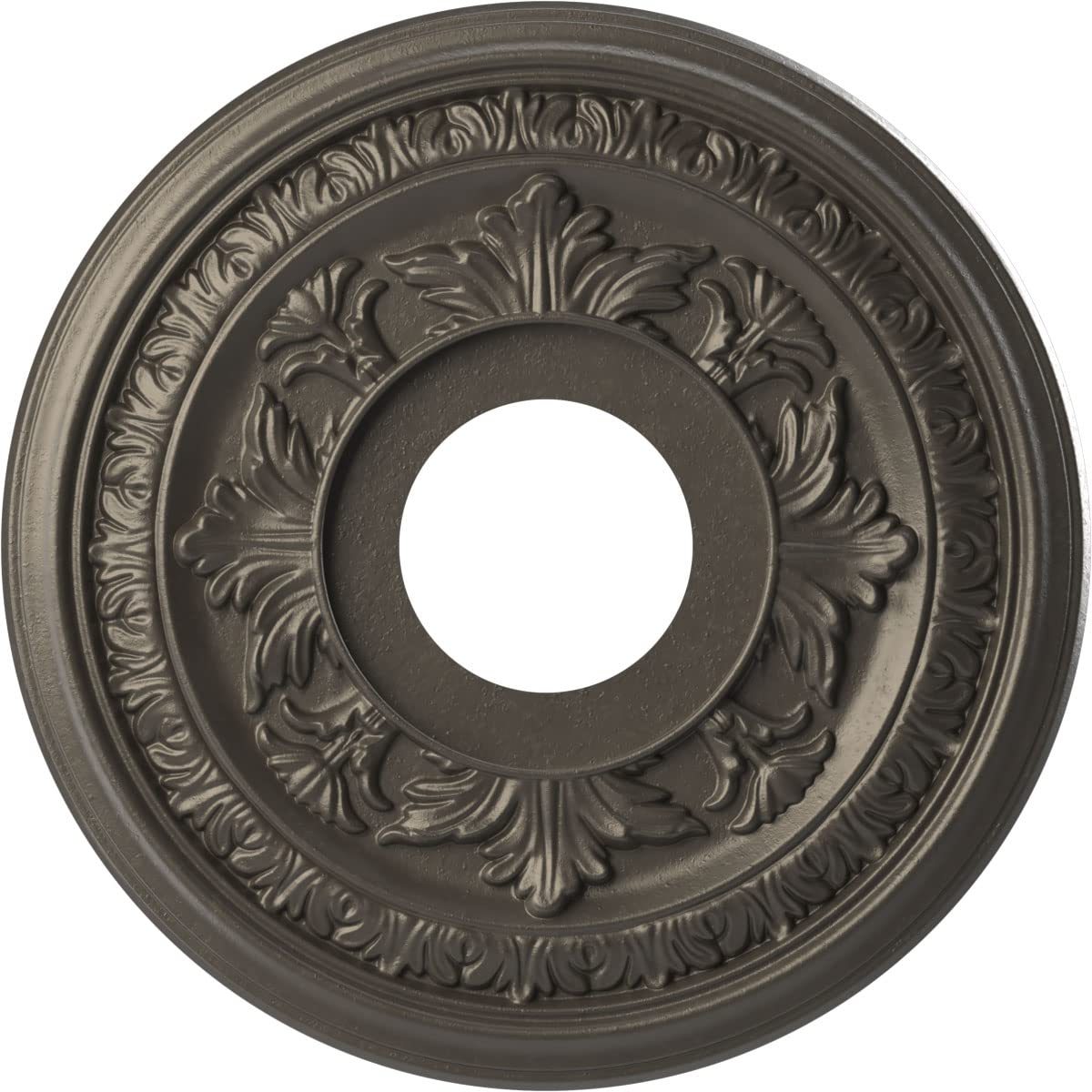 Ekena Millwork Cmp13Badst Baltimore Thermoformed Pvc Ceiling Medallion (Fits Canopies Up To 5 1/4), 13Od X 3 1/2Id X 3/4P, Unive