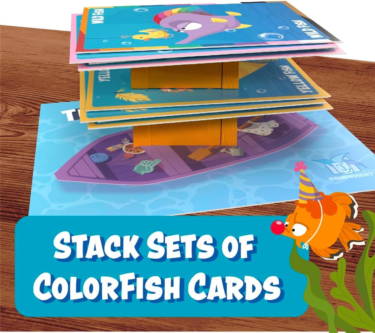 Gamewright - Throw Fish Card Game for Kids 5+, 2-4 Players