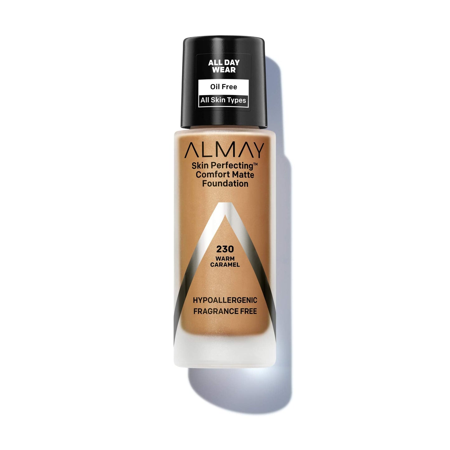 Almay Skin Perfecting Comfort Matte Foundation Liquid Makeup, Hypoallergenic, Cruelty- & Fragrance-Free, Dermatologist-Tested, 2