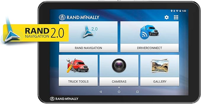 Rand McNally TND T85 8-inch GPS Truck Navigator with Industry's Best Custom Trucking Routes, Rand Navigation 2.0, Download...