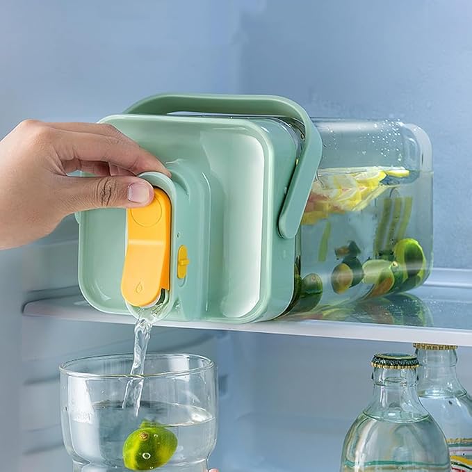 0.9 Gallon Drink Dispenser with Spigot,100% Leakproof,Sealed and Filter screen,Milk,Lemonade Dispenser,Juice Containers Wi...