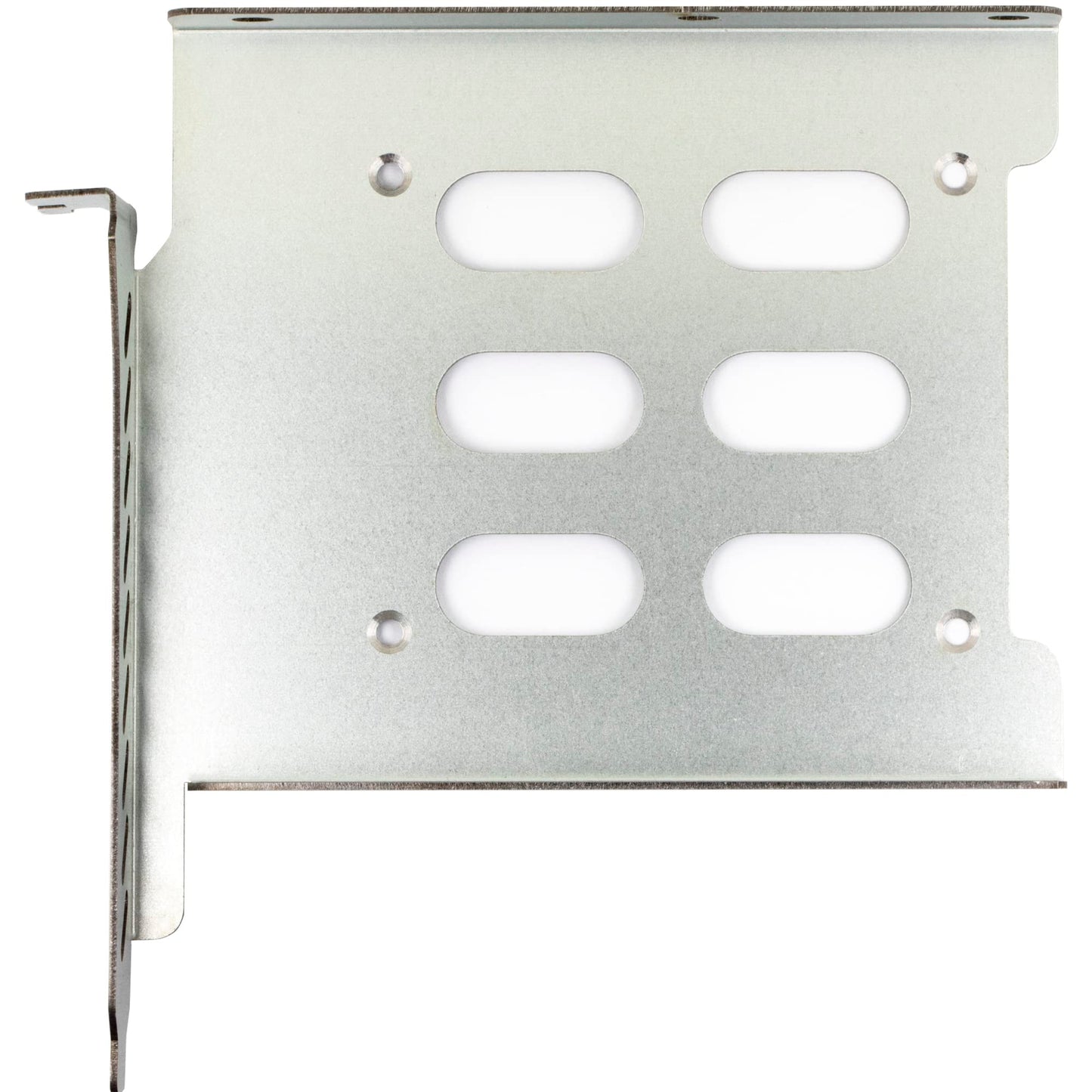2Pcs 2.5  To 3.5  Hard Drive Tray Holder For Pci Ssd Hdd Metal Mounting Bracket Adapter