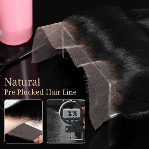 Knots Bleached CindiRiver 13x4 HD Lace Frontal - Pre Plucked Body Wave Virgin Human Hair With Invisible Real HD Lace, Natural Hairline Lace Frontal Only