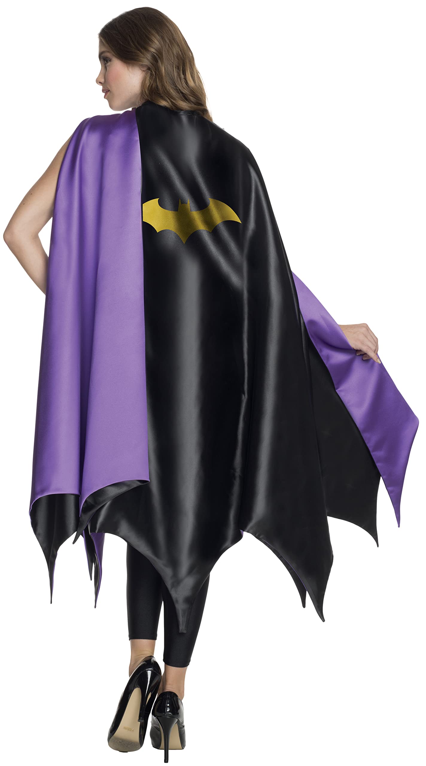 DC Comics Superheroes: Batgirl Lined Cape for Adults by Rubies, Women's No Size