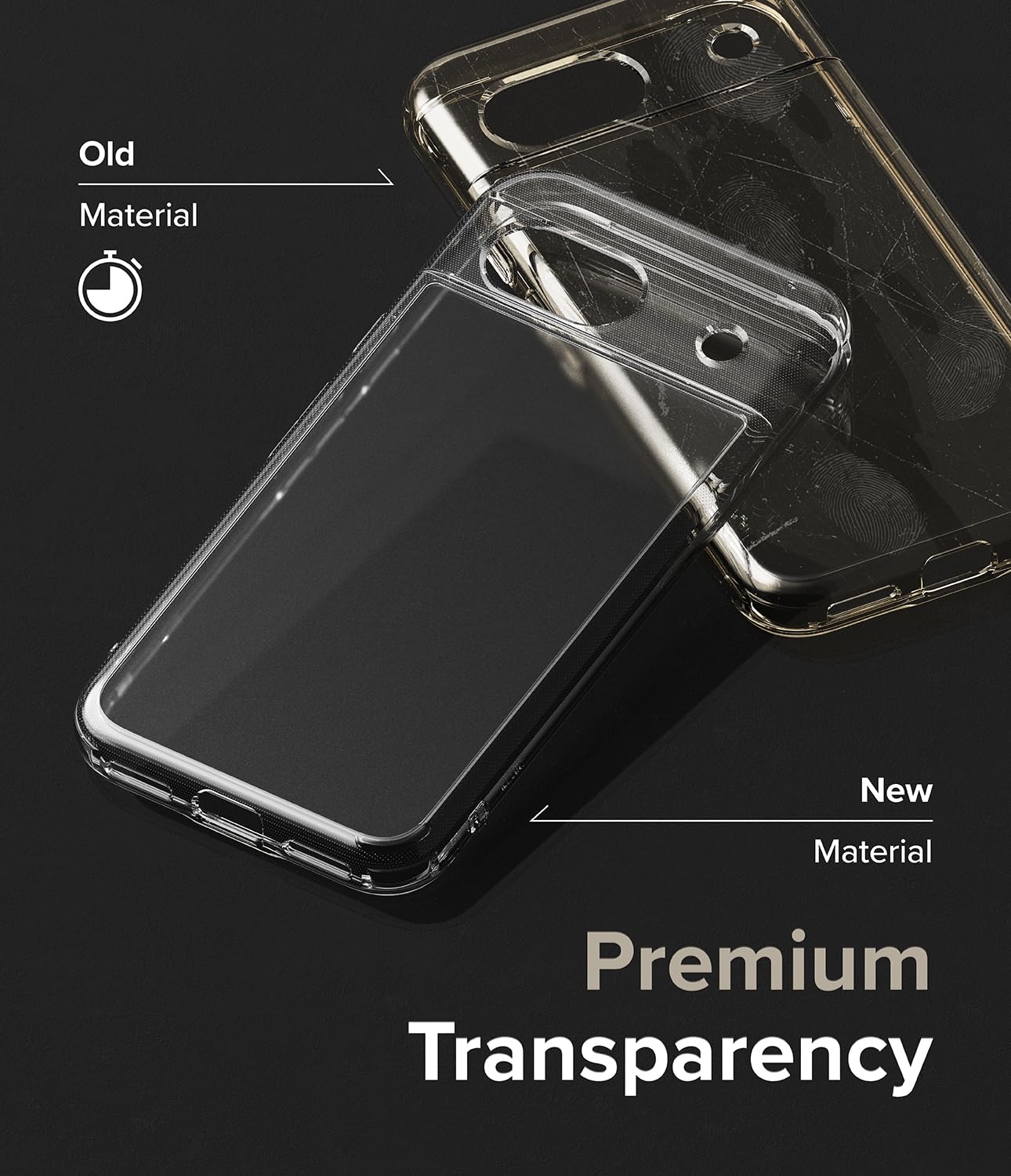 Ringke Fusion [Oil & Dirt Resistant] Compatible With Google Pixel 8A Case, Anti-Fingerprint Technology Prevents Oily Smudges Pho