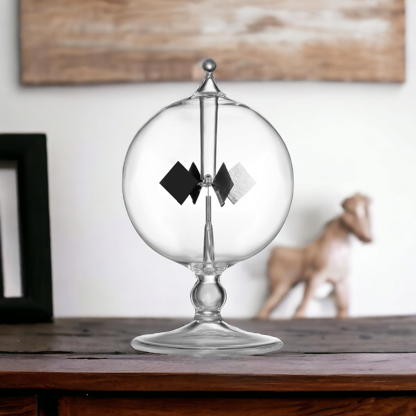 DORAMI Clear Solar Power Crookes Radiometer Sun Light Energy Spinning Vanes