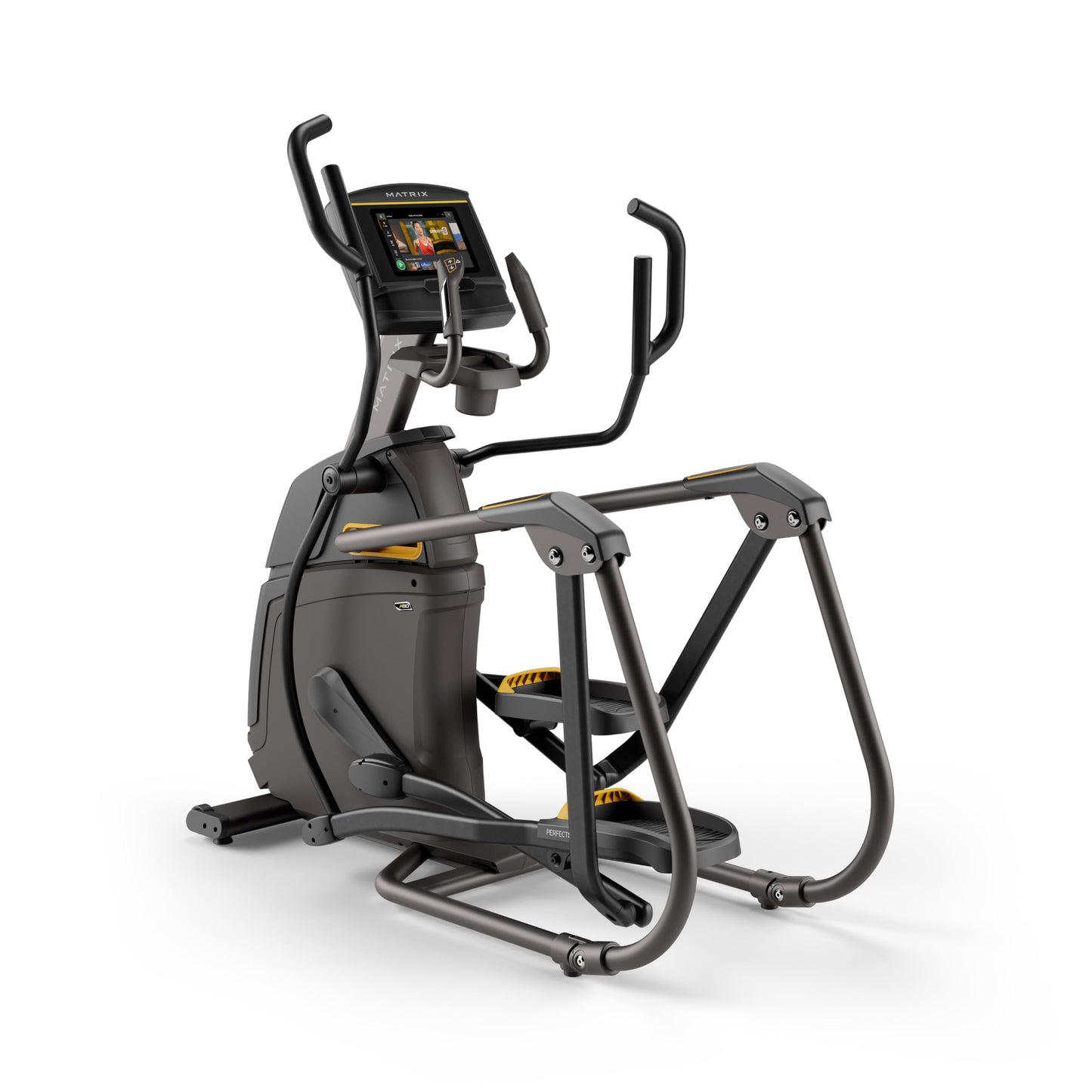 Matrix Fitness A50 Ascent Elliptical with XER | 10" Touchscreen (WiFi+BT) | Low Impact Workouts, Full Body Cardio | Space Saving Compact Design, Suspension Elliptical with Adjustable Incline