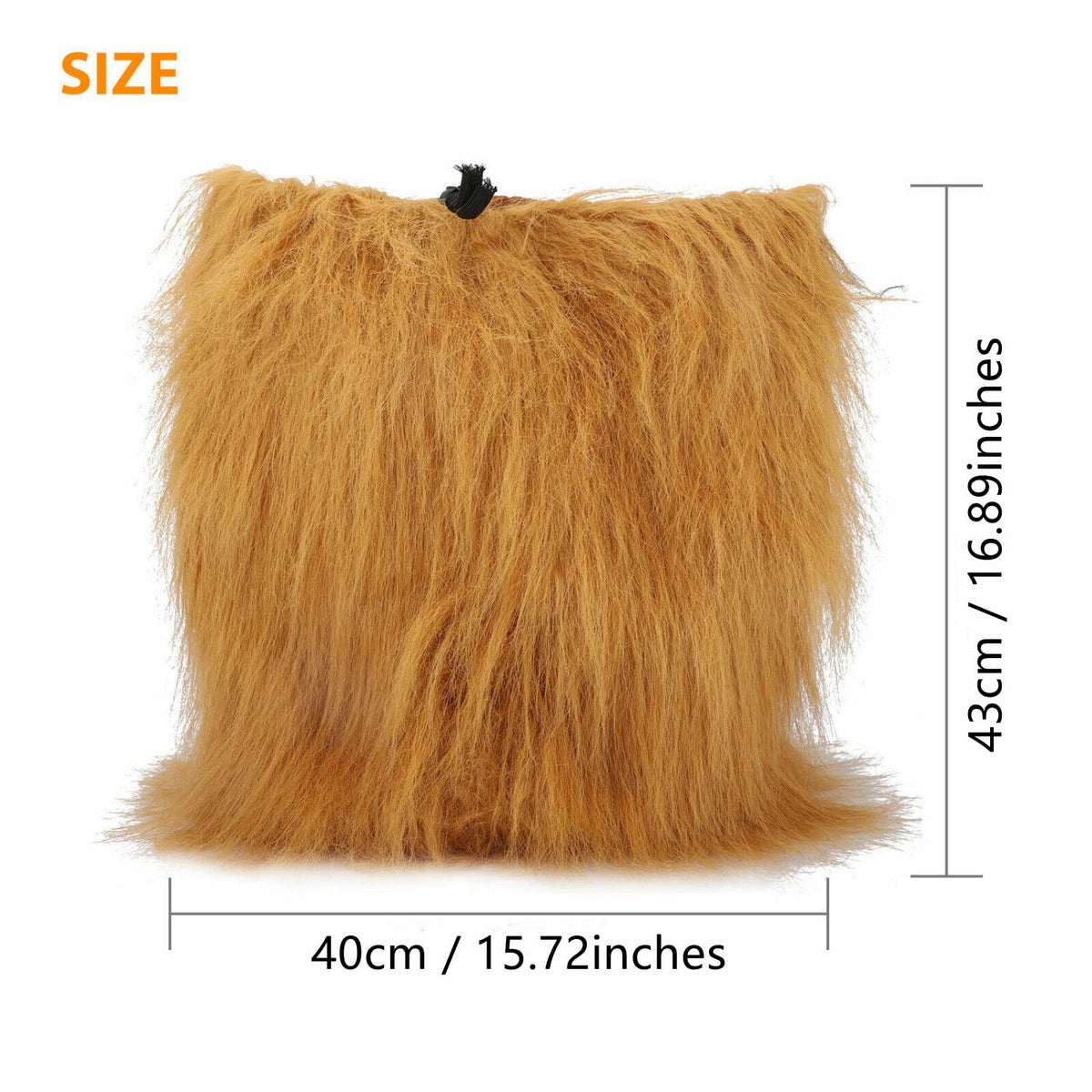 Lion Mane for Dog Costumes Realistic Funny Lion Wig for Medium Large Sized Dogs Halloween Pet Costume (Large, Light Brown)