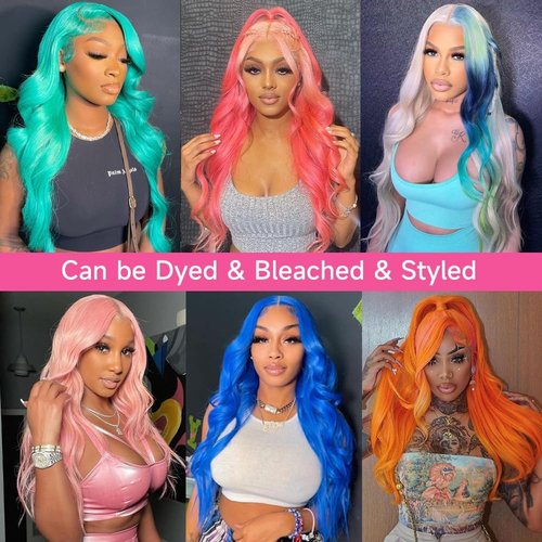 MYDIVA 613 13x6 Lace Front Wig Human Hair Body Wave Blonde Wig Human Hair 200% Density 613 HD Lace Frontal Wig Blonde Lace Front Wigs Human Hair Pre Plucked Glueless 613 Wig 22 Inch