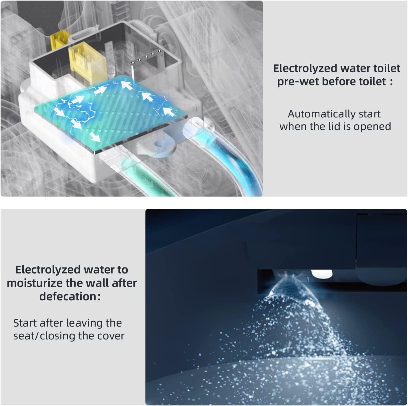 Bejoan X7 Bidet Toilet Seat, Elongated Bidet Attachment for Toilet Warm Water with Soft Close, Electric Heated Bidet Seat with Water Filtration