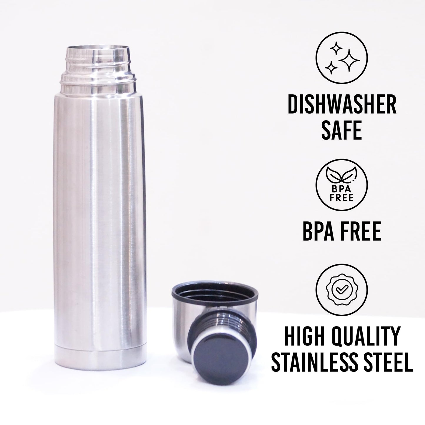 Best Stainless Steel Coffee Thermo, BPA Free, New Triple Wall Insulated, Hot & Cold for Hours. (34 OZ/1000ML)