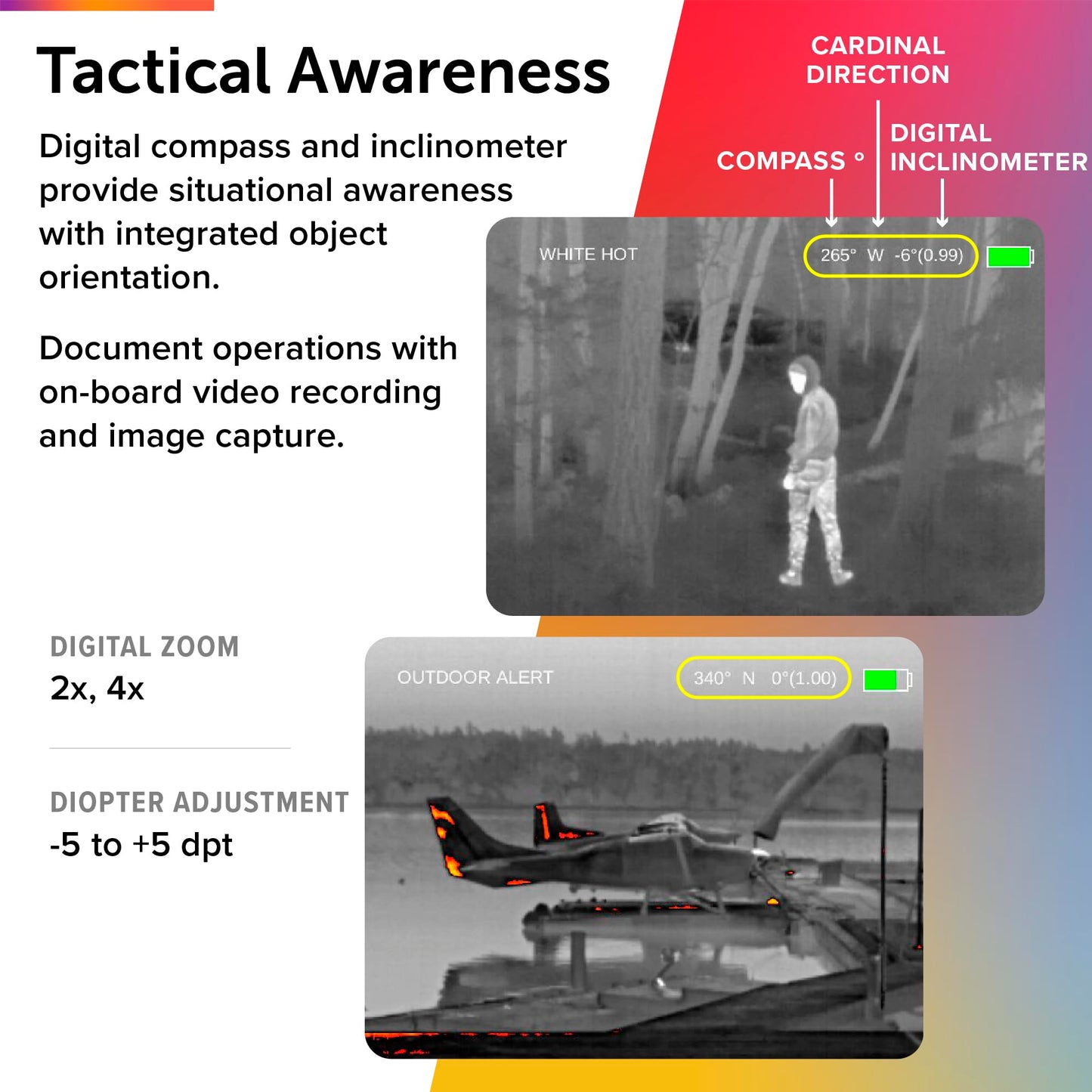 FLIR Breach PTQ136 Thermal Imaging Monocular, 320 x 256 Boson Core, 60Hz Refresh Rate, 1-4x Digital Zoom, IP67 Waterproof, Helmet Mountable Tactical Thermal Vision for Law Enforcement and Hunting
