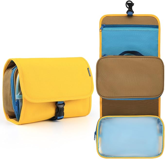 LCYPQPQ 2025 New ! Large-Capacity Foldable travel toiletry bag - Multi-Functional Detachable hanging toiletry bag, Portabl...