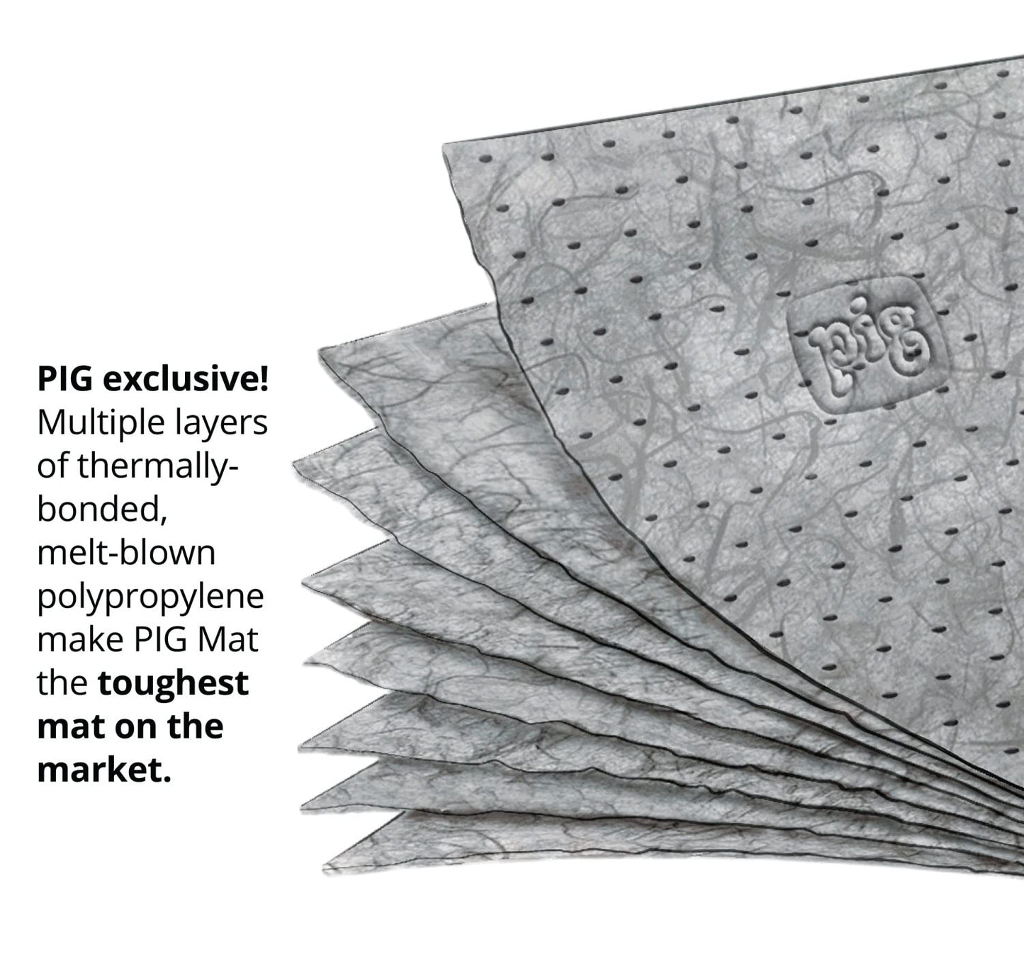 PIG Absorbent Mat Roll in a Dispenser Box by | 15" x 150' Oil Absorbent Mat Roll | All Purpose Absorbent Mat | Lightweight | MAT141