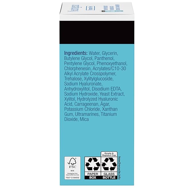 Neutrogena Hydro Boost Hyaluronic Acid Serum - with Pro-Vitamin B5 & Glycerin, Instantly Replenishes & Smooths Dry Skin with 24-Hour Weightless Hydration, 1 fl. oz.