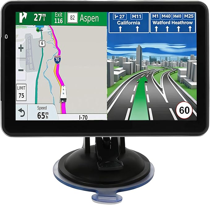 Car GPS Navigation, Latest 2025 Map 7-Inch GPS Navigation System for Car with Turn-by-Turn Directions, Touchscreen Displa...