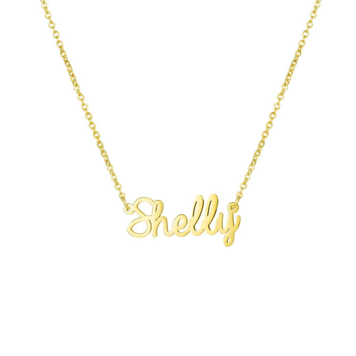 Women Jewelry Name Necklace Big Initial Best Friend Women Gift for Her Shelly