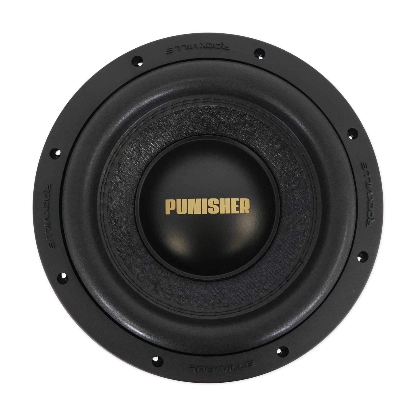 Rockville Punisher 10D2 10" Dual 2-Ohm Car Subwoofer 5000W Peak, 1250W RMS, Black, Aluminum, CEA Rated
