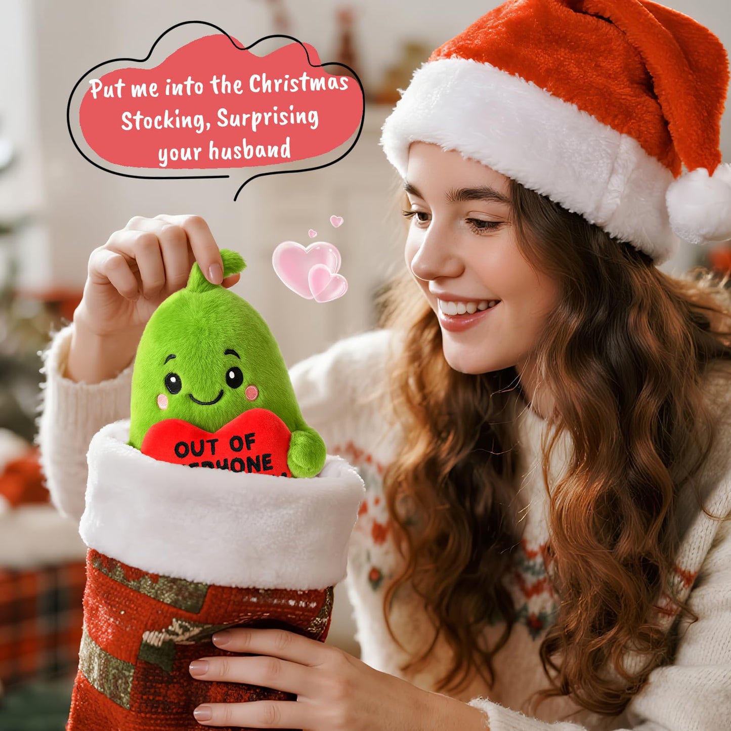 Anniversary Birthday Gifts for Women Men Christmas Boyfriend Girlfriend GF Wife Husband Couples Valentines Funny Gift for Her Him, Pickle with Heart To My Love Fathers Mothers Day I Love You Gifts