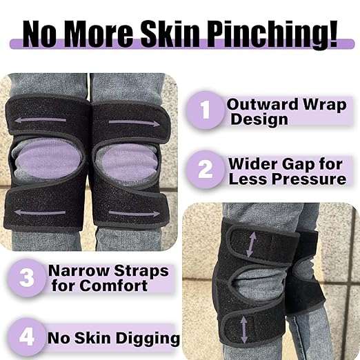 Men Women Knee Pads for Adult, Waterproof Kneepads for Gardener, Carpenter, Cleaner, Painter, Landscaper, Padded Knee Pad Protector for Christmas for Cleaning Floors, Mechanic Repair, Planting Flowers, Black Large