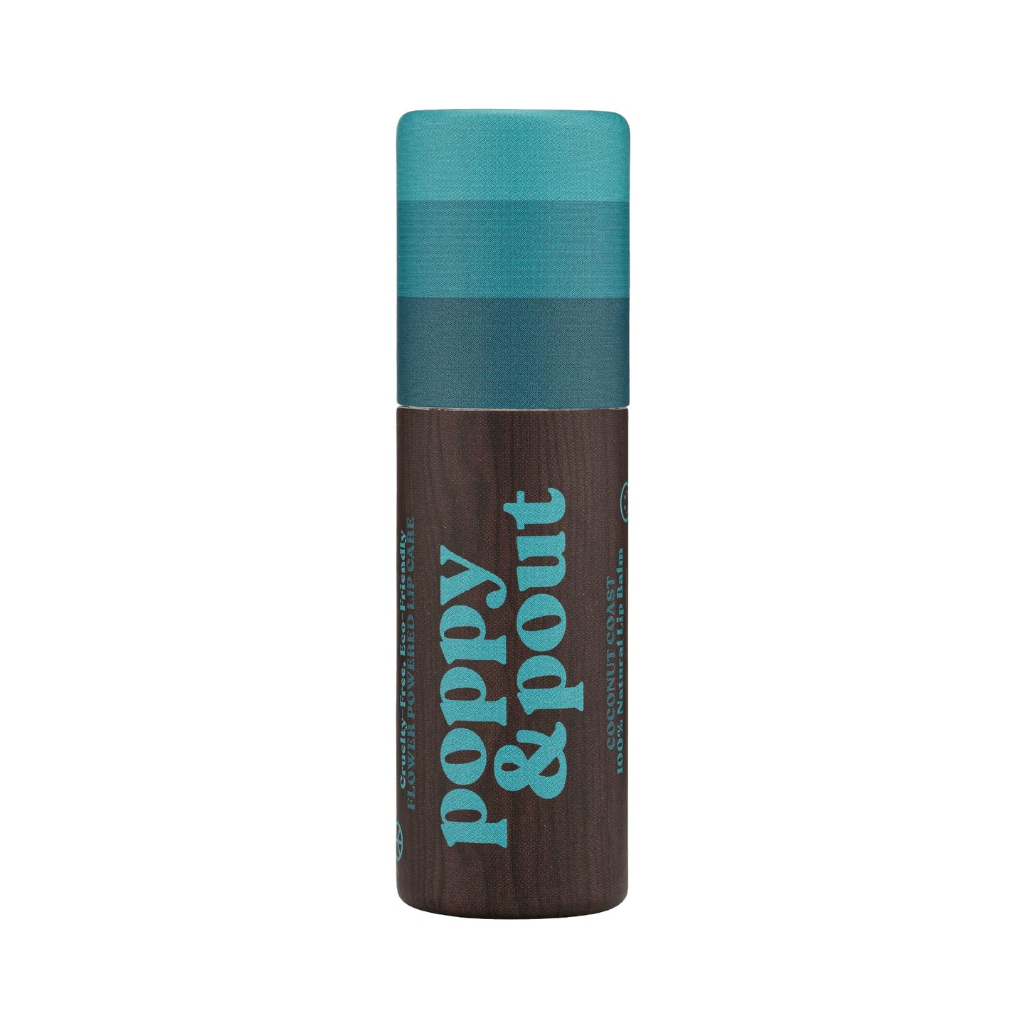 Poppy & Pout Coastal Coconut Jumbo Lip Balm | All Natural Lip Balms & Moisturizers | Hydrates with Beeswax, Vitamin E, Organic C