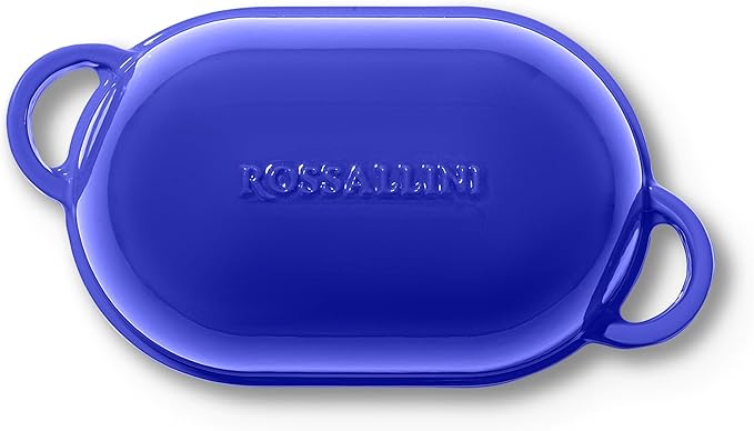 Signature Enameled Cast Iron Sourdough Bread Oven | Non-Stick with Tight Fitting Lid for Perfect Baking and Bread Making | 2QT Oval Oven With Lid [Indigo Blue]