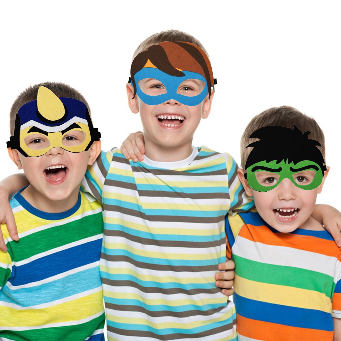 Masks Party Favors for Kids, 16 Packs Supplies for Kids Dress Up Birthday Gift Halloween Cosplay Party Masks Supplies