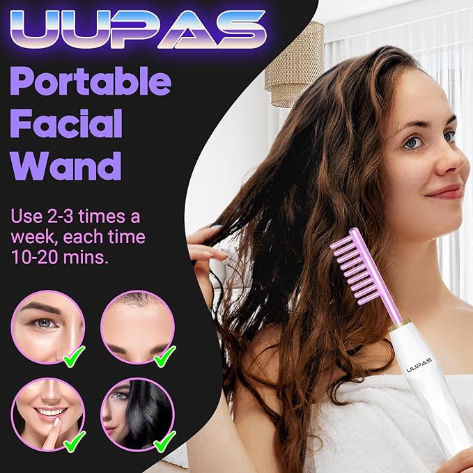 UUPAS High Frequency Skin Therapy Face Wand Facial Machine