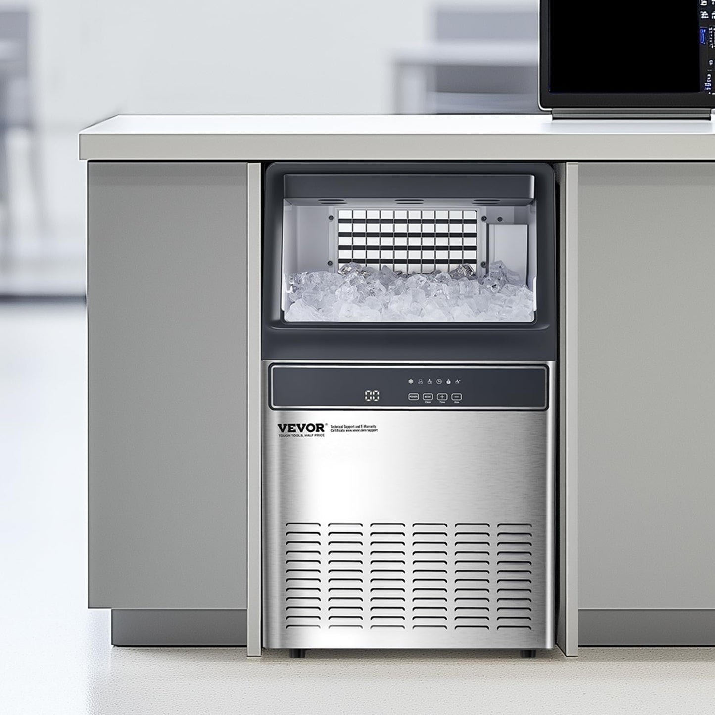 VEVOR Freestanding Ice Maker Machine for Bar Office Restaurant (160lbs/24H)