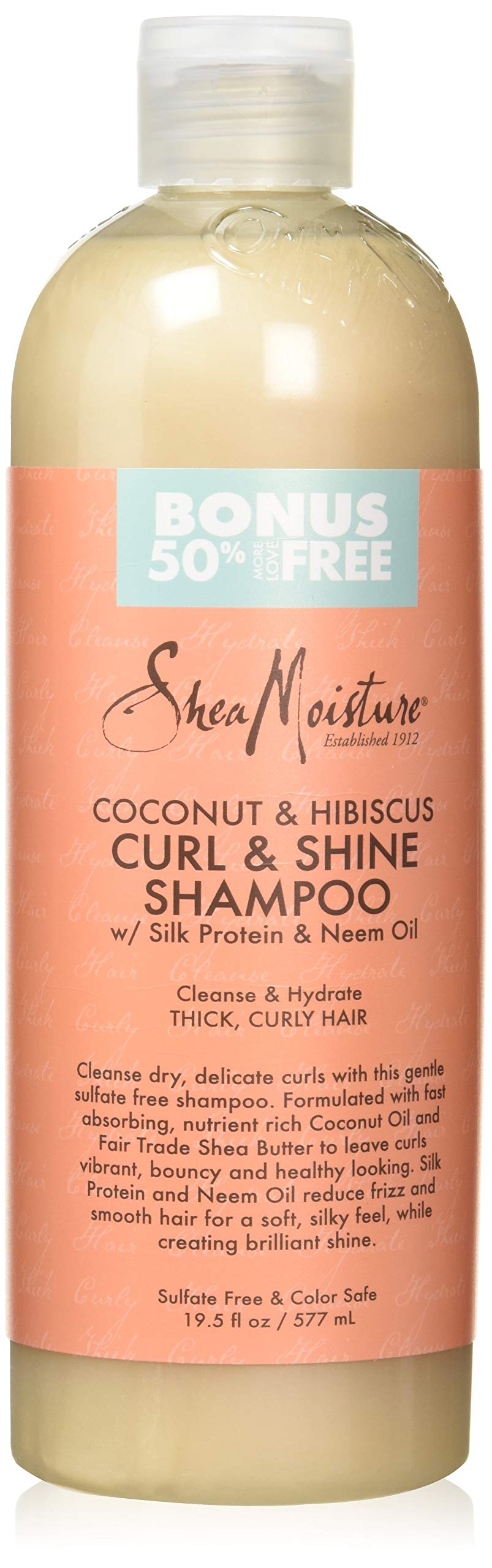 SheaMoisture Coconut & Hibiscus Curl & Shine Shampoo - 19.5 fl oz