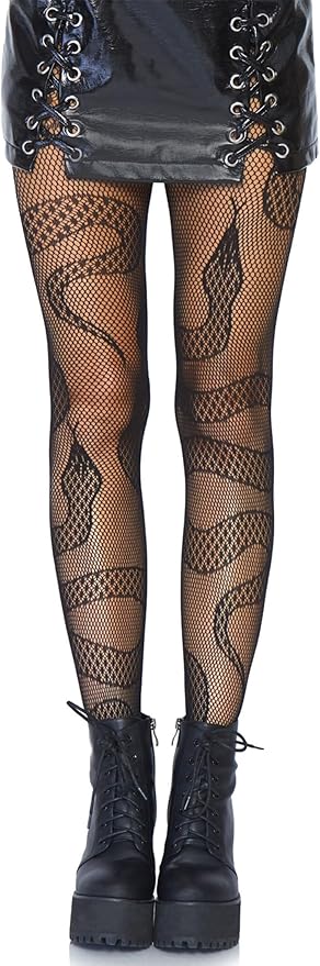 Leg Avenue Women's Dark Alternative Clothes Patterned Tights with Designs Butterfly Tights