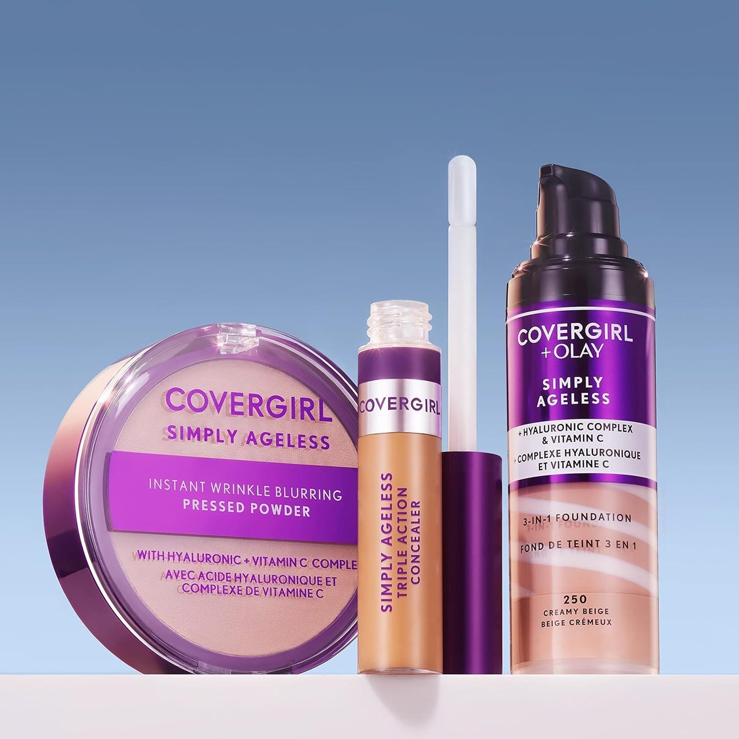 COVERGIRL & Olay Simply Ageless 3-in-1 Liquid Foundation, Buff Beige, 1 Fl Oz (Pack of 1)