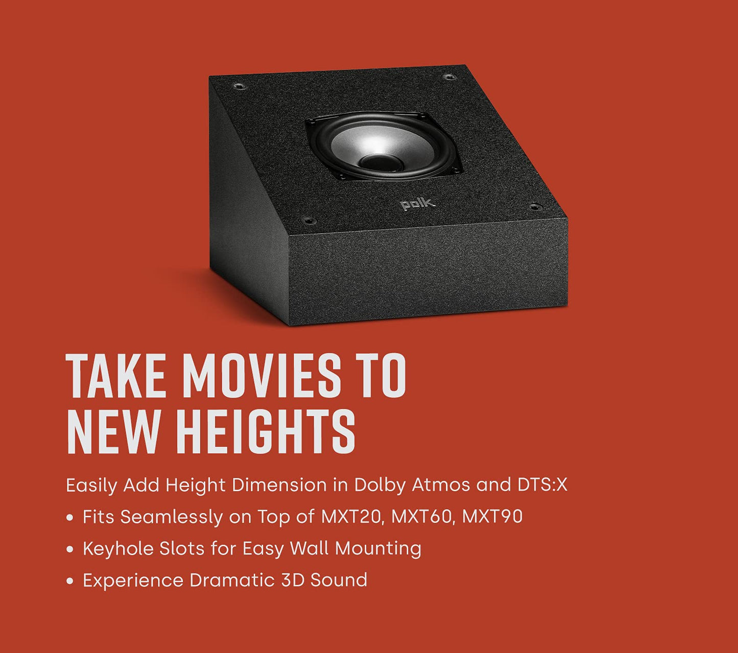 Polk Monitor Xt60 Tower Speaker - Hi-Res Audio Certified, Dolby Atmos, Dts:X & Auro 3D Compatible, 1 Tweeter, 6.5 Dynamically Ba