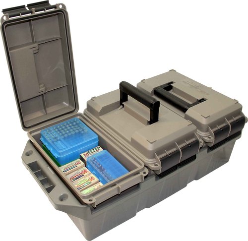 MTM Ammo Storage Bundle - 50 Caliber Ammo Crate (3-pack) + Large Utility Box