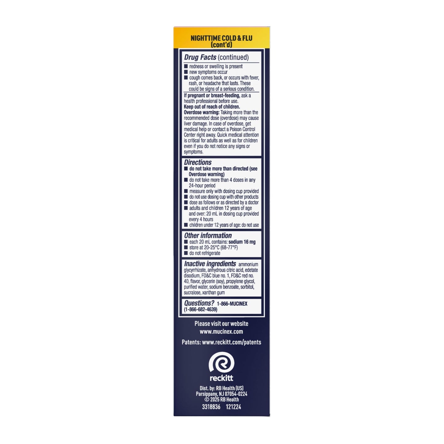 Mucinex Fast-Max Kickstart Severe Congestion & Cough & Nighttime Cold and Flu Medicine for Adults, Powerful Over-The-Counter Medication for Mutli-Symptom Relief, 2x6 Fl Oz