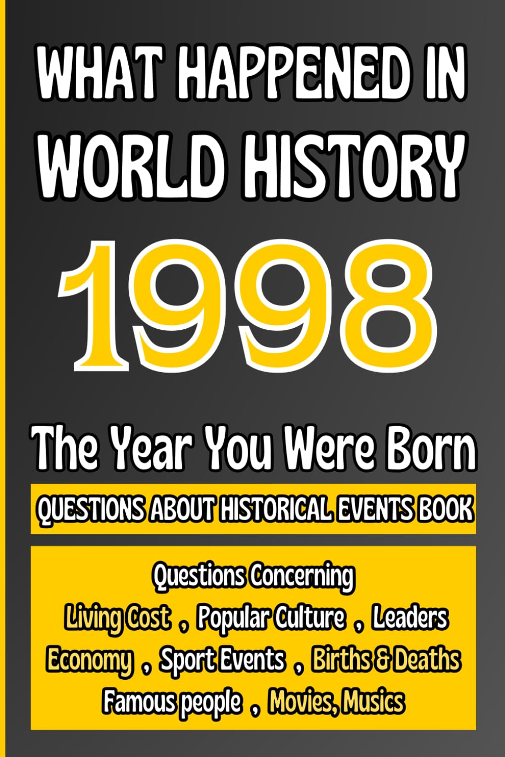 What Happened in World History 1998 The Year You Were Born: Unique Anniversary Gift for People Who Born in 1998 | All Major Historical Events | ... Culture,Famous People,Economy...)