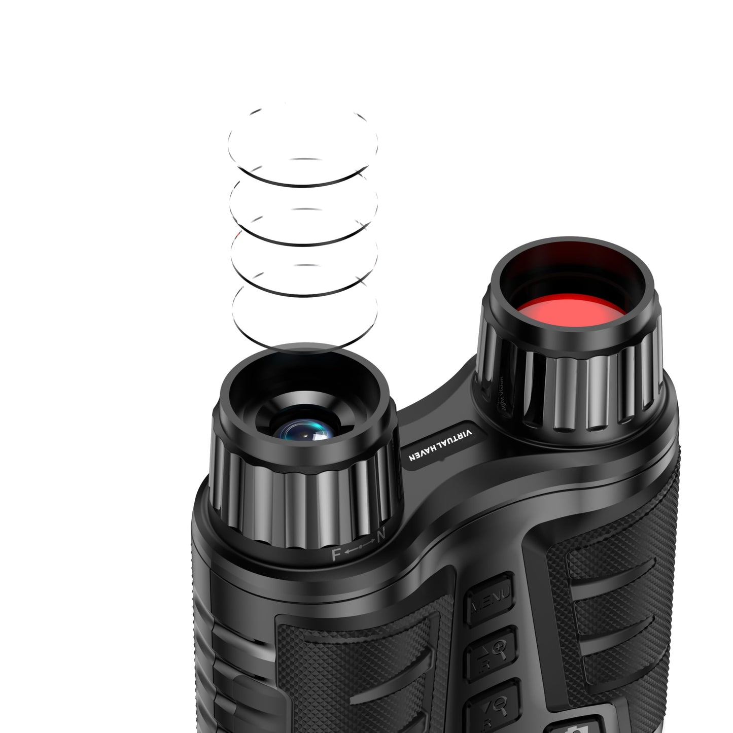 VIRTUAL HAVEN Upgraded Pro Night Vision Binoculars - Ultra 4K Night Vision Goggle with 8X Digital Zoom, 3.2" Screen Display, 32GB SD Card – See Clearly in Total Darkness