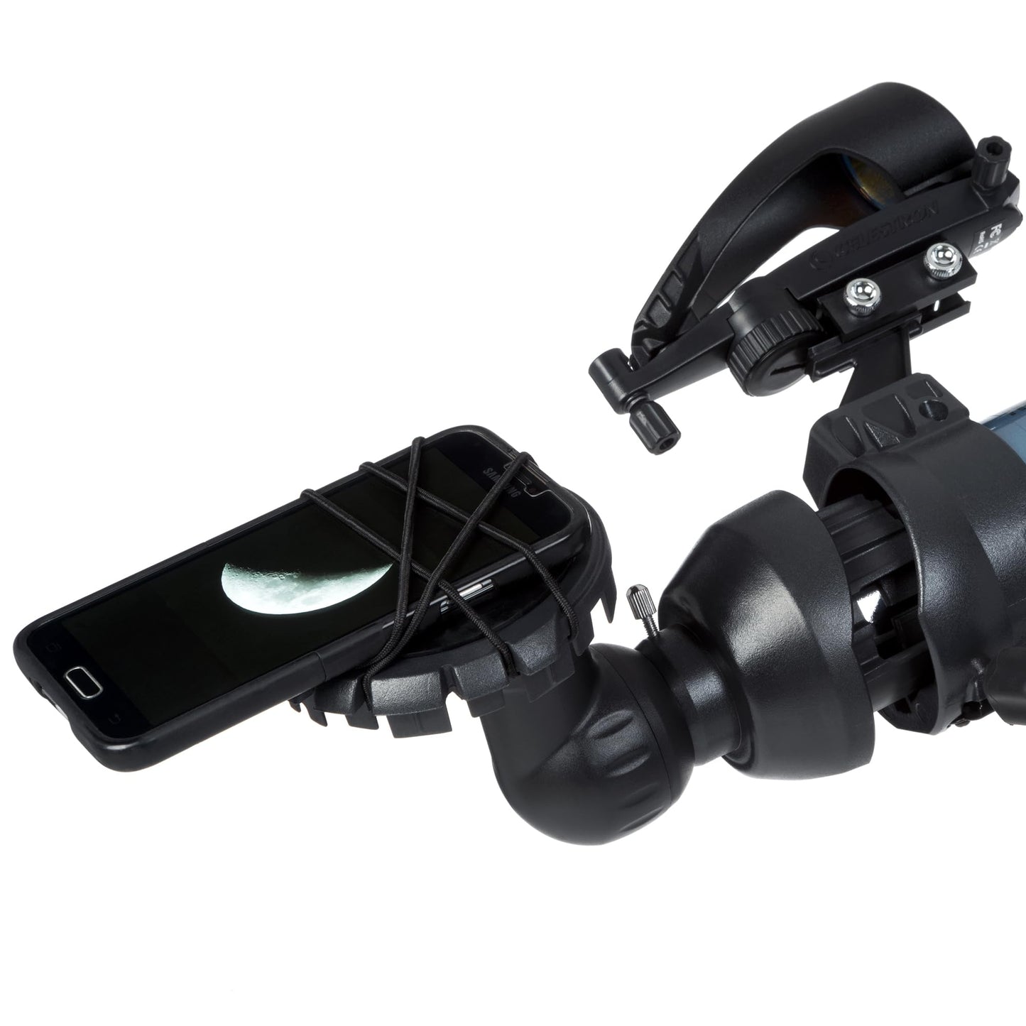 Celestron Inspire 100AZ Refractor Telescope with Built-in Smartphone Adapter, Blue