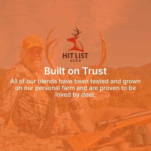 HIT LIST SEED® Triple Threat Clover Food Plot Seeds for Deer [Perennial] - Deer Food Plot Seed Perennial - Deer Plot Seed Mix - Ladino/Red/Crimson Clover - Spring, Summer & Fall Planting - 6 lbs