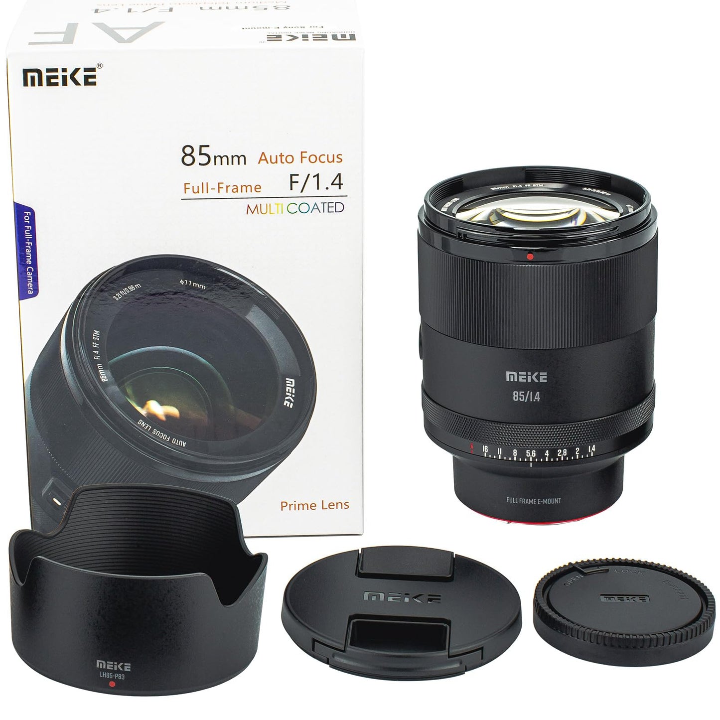 Meike 85mm F1.4 AF STM Full Frame Auto Focus Telephoto Lens Fixed Prime Portrait Lenses for Sony E Mount Mirrorless Cameras A7SIII A9II A7RIV A7IV A7III A9 A7II A7RII etc
