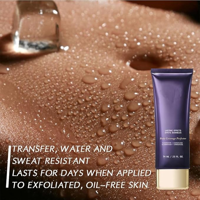 Body Coverage Perfector 3PCS Waterproof Transfer-Resistant Leg & Body Makeup, Long Lasting Tattoo Cover Up Makeup