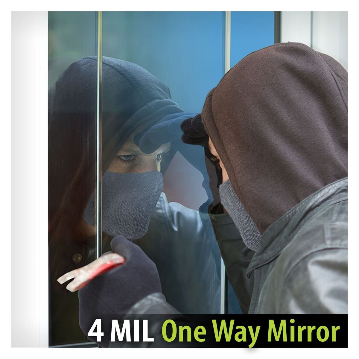 BDF S4MS15 Window Film Security and Daytime Privacy 4 Mil Mirror Silver (Dark) - 36in X 12ft