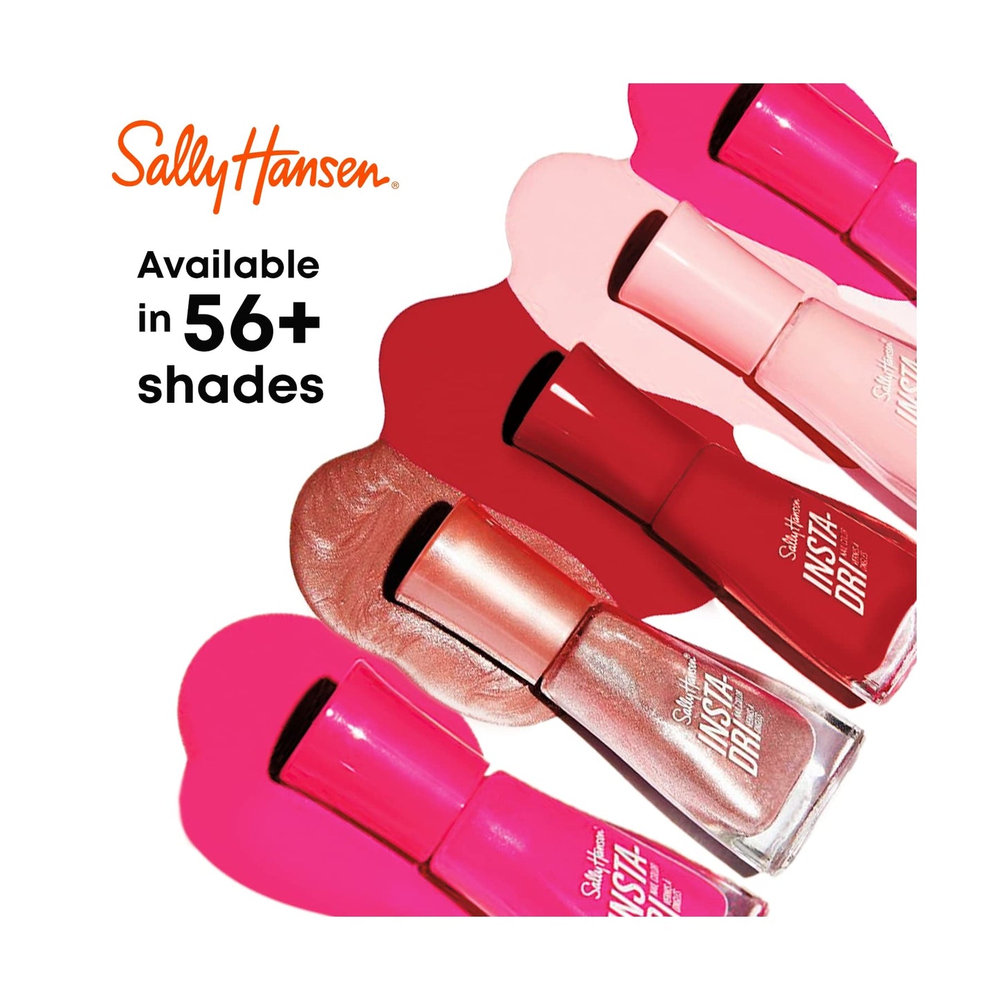 Sally Hansen Insta-Dri Fast-Dry Nail Color, Hot Shot, 0.31 Fl Oz (Pack of 1)