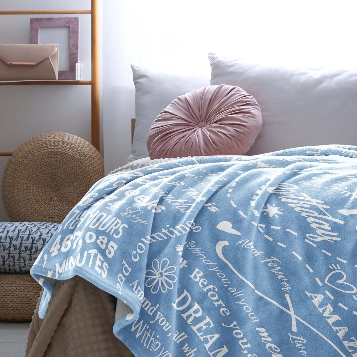 18th Birthday Decorations & Gift Ideas: 50"X60 Throw Blanket for 18 Year Old Girls