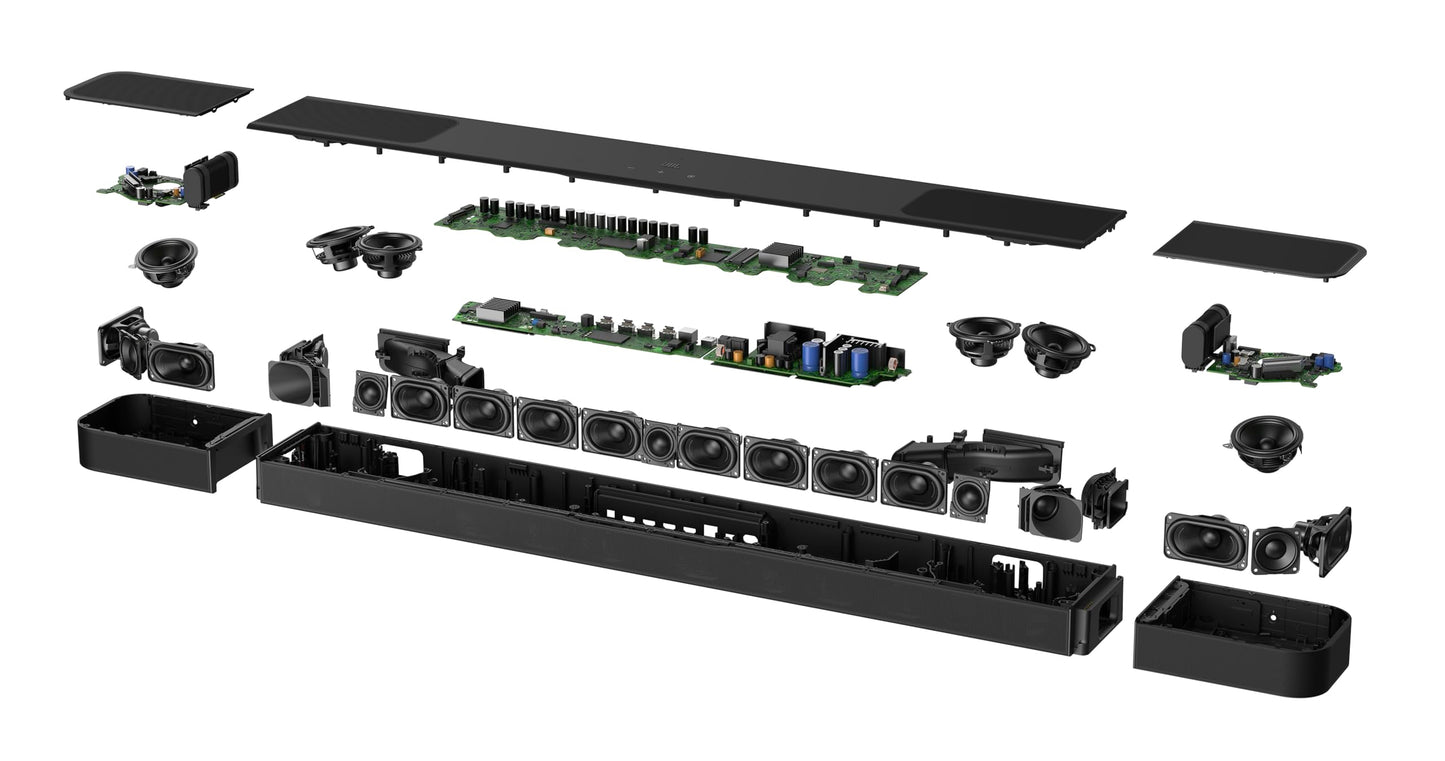 JBL Bar 1300XMK2-11.1.4 Channel soundbar System with Detachable Surround Speakers & Dolby Atmos & DTS:X, 1570W max Output Power & a 12" Wireless subwoofer (Black)